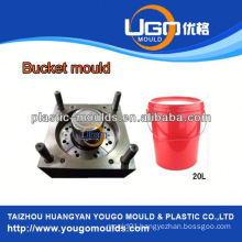 TUV assesment mould factory/new design 10 litre plastic paint bucket mould in China